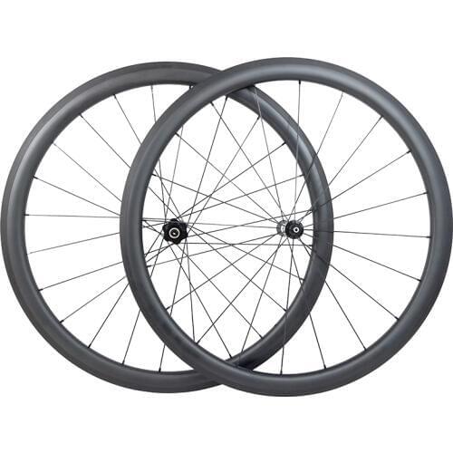 700c 38mm clincher tubeless carbon wheels 25mm wide U shape straight pull 10s 11s wheelset UD 3K 12K matte glossy aero spoke