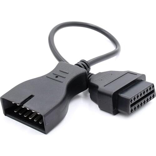 OBD2 Adapter For GM 12 pin Male Connector to OBD2 16 Pin Female Connector OBD OBD2 Extension Diagnostic Cable OBD1 OBD 2 Cable