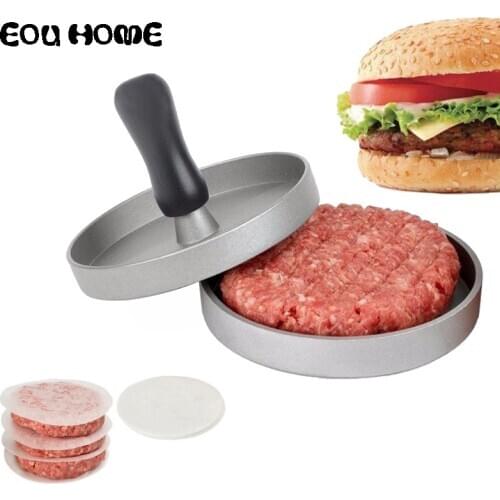 Aluminum Alloy 11 cm Hamburger Press Round Shape Hamburger Meat Beef Grill Burger Press Patty Maker Mold Kitchen Tools