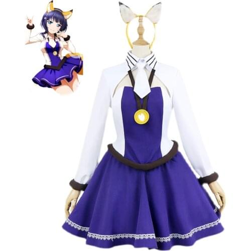 Anime Love Live! Nijigasaki High School Idol Club Asaka Karin Cosplay Costumes Women Cute Dress Halloween Uniforms Custom Made