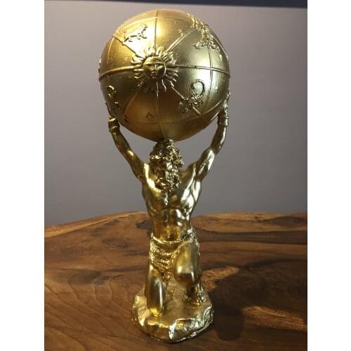 Atlas Decorative Object Gold Colour Home Decor Zodiac Classical Design Decor Office Accessories Gift Stylish Living Room