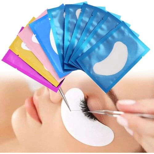 10/20/50 Pairs Grafted Eye Stickers Eyelash Extension Paper Patch Eyelash Under Eye Pads Lint Free Hydrating Eye Paper Patch