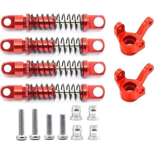 For XIAOMI Suzuki JIMNY 1/16 RC Crawler Car Parts Metal Shock Absorber with Steering Cup Upgrade Accessories