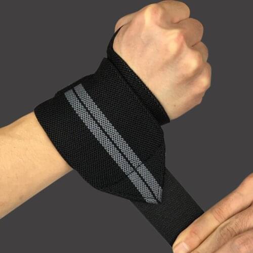 Fitness Exercise Padded Wrist Thumb Brace Strap Power Hand Wrap Support Gym Training Bar Wristband Fitness Safety Equipment