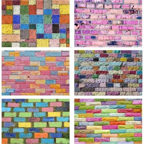 Photography Background Old Brick Wall Cement Color Party Newborn Baby Child Portrait Photographic Photocall Backdrop PhotoStudio