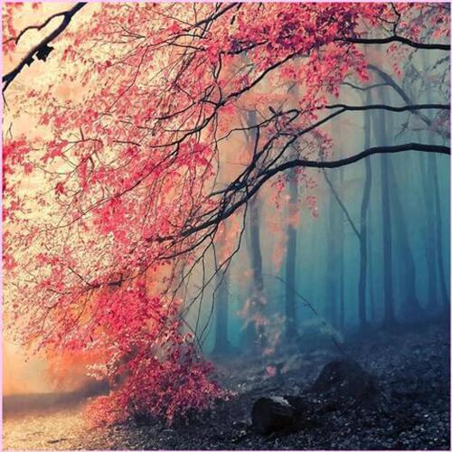 GLymg 5d Diy Diamond Embroidery Full Square Diamond Painting Kits Sakura Cherry Blossoms Ultimate Collection European Home Decor