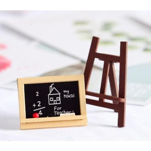 Simulation Easel Drawing Board Gallery Scene Dollhouse Decor Kids DIY Craft Gift Easel Drawing Board Gallery Scene Dollhouse Dec
