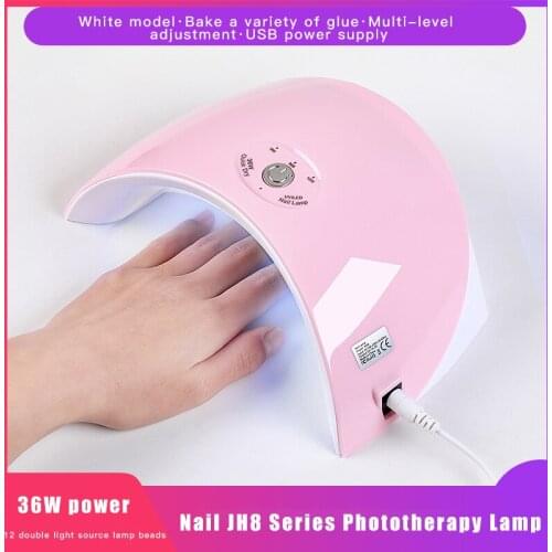 36W Nail Art Lamp Nail Art Dryer LED UV Nail Art Lamp Polishing Intelligent Sensor Phototherapy Lamp Homehold Nail Art Equipment