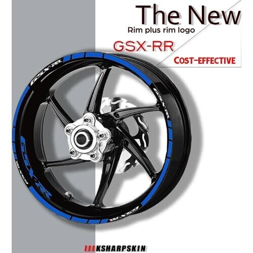 Motorcycle Tire waterproof wheel logo stickers reflective stripe moto decals for SUZUKI GSX-RR GSXRR GSX RR