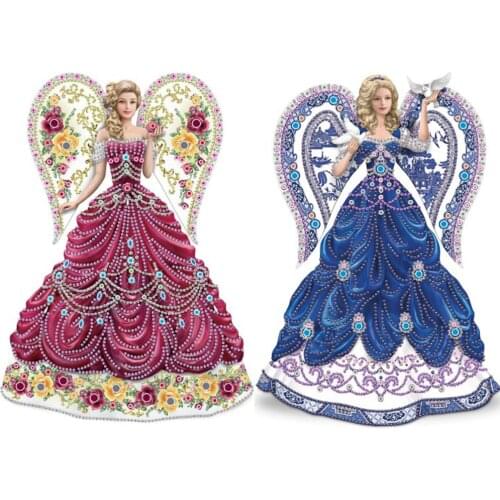 5D DIY Special Shaped Diamond Painting Wing Dress Beauty Mosaic Kit Rhinestone Drawing Picture Set Home Decoration Craft
