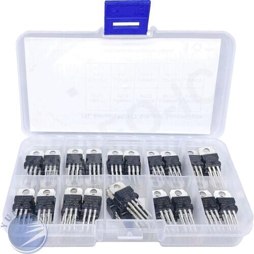 10value*6pcs=60pcs Three Terminal transistor kit LM317T L7805CV L7806CV L7808CV L7809CV L7810CV L7812CV L7815CV L7818CV L7824CV