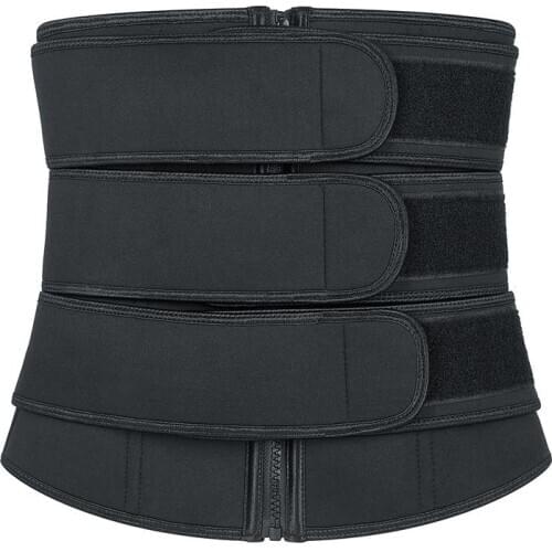 Neoprene Sauna Slimming Waist Trainer Body Shaper Three Belt Women Thermo Sweat Belt Bustier Waist Slim Tummy Shapewear Corset