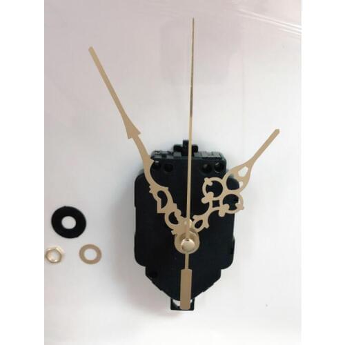 New Clock Movement Mechanism with Silver Hour Minute Red Second Hand DIY Tools Kit