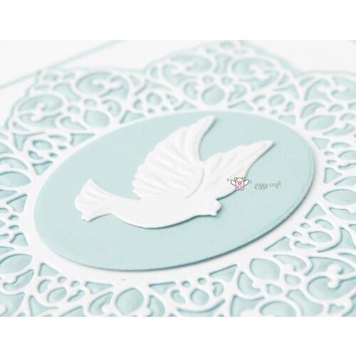 New Peace dove lace frame decoration metal Cutting Dies Stencils DIY Scrapbooking Paper/photo Cards Embossing Dies