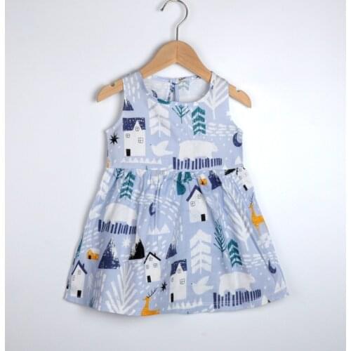 ZWY916 Summer Girl Princess Dress Cotton Character Dresses Polka Dot Kids Dresses for Girls Children Clothing