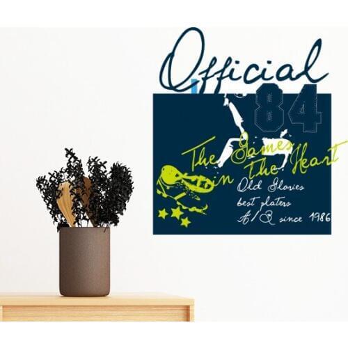 Official Football soccer Sports Removable Wall Sticker Art Decals Mural DIY Wallpaper for Room Decal