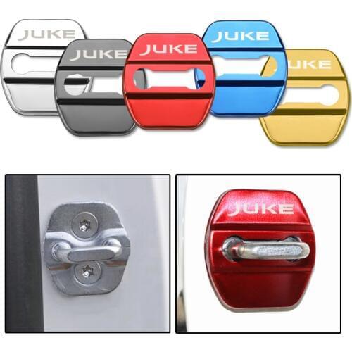 Door Lock Decoration Protection Cover emblem case for Nissan juke qashqai j11 10 x-trail note tiida accessories car styling