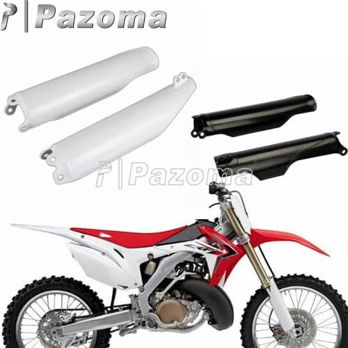 Motocross Plastic Fork Guard Dirt Bike Front Fork Tubes Cover For Honda CR125 CR250 CR500 CRF250R CRF250X CRF450R CRF450X 93-18