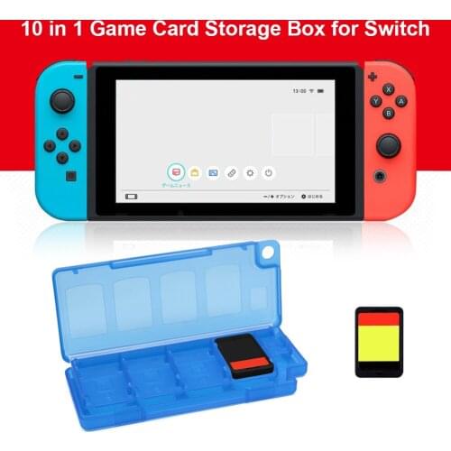 Portable 10 In 1 Game Memory Card Holder Case Lightweight Storage Box for Nintendo Switch Game Organizer Case Accessories