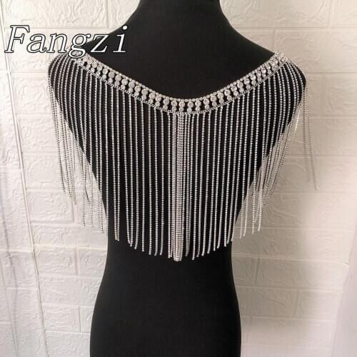 Sexy women Rhinestone shoulder chain body jewelry exquisite shining crystal tassel shoulder chain popular women wedding gifts