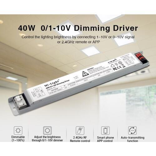 [Seven Neon]40W 0/1~10V Dimming Driver control the lighting brightness by control 0/1-10V signal or 2.4GHz remote APP
