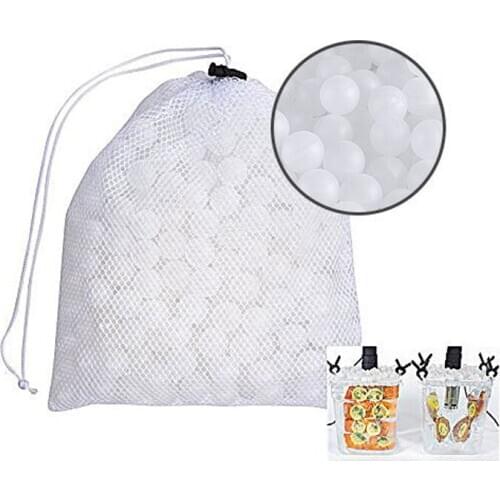 BMBY-Sous Vide Cooking Balls BPA Free 20mm 250 Balls with Mesh Drying Bag for Anova Joule Cookers Water Bath Cooking and Sous Vi