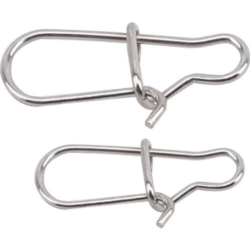 50PCS Eight-character Ring Connector Stainless Steel Swivel Reinforcement Pin Strong Pull Connector Fishing Supplies Accessories