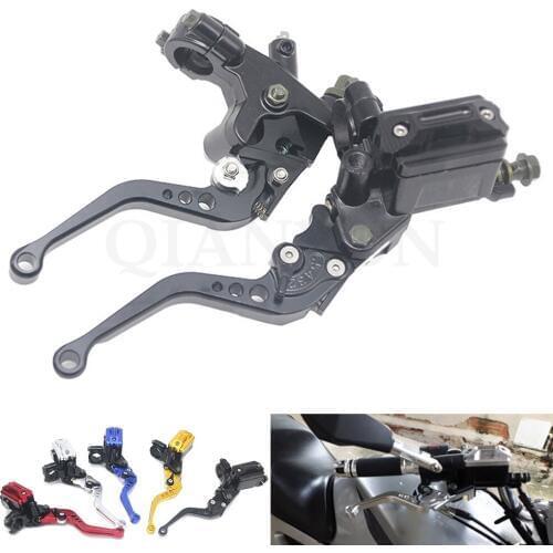 Universal 22mm Motorcycle Brake Clutch Master Cylinder Fuel Tank Pump Lever for Kawasaki ZZR600 ZX6R ZX636R ZX6RR ZX9R ZX10R