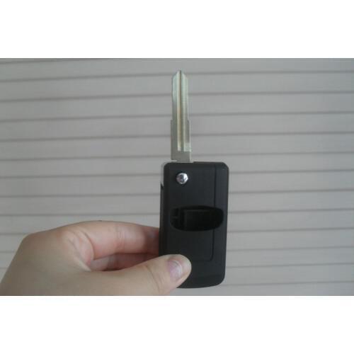2PCS/lot For Mitsubishi Lancer Outlander Grandis Modified Flip Folding Remote Key Shell 2 Button Fob Key Cover(Right Key Blade)