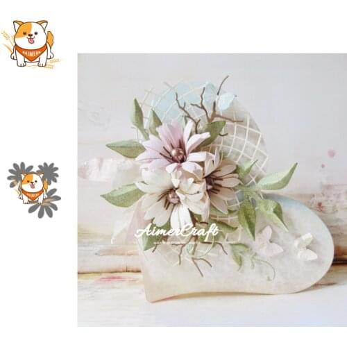 3PCS Flower Series Metal Cutting Dies Scrapbooking Stencil DIY Decorative Embossing Craft Die Cuts Card Making New Dies For 2019