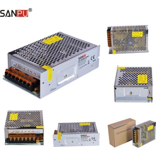 SANPU LED Power Supplies 150W 24V 6A Switching Drivers 110V 220V AC to DC Lighting Transformers Full Container Load Wholesale
