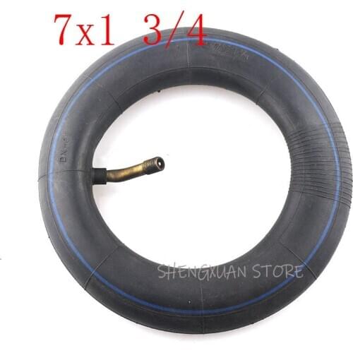 Free shipping 7x 1 3/4 with a Bent Metal Valve Stem inner tube for electric scooter 7 inch Butyl tire inner tube