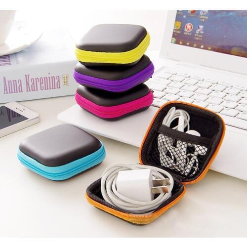 For Airpods Case Earphone Earbuds Memory Card USB Cable Holder Storage Carrying Hard Bag Box Case for Earpods Headphone Case