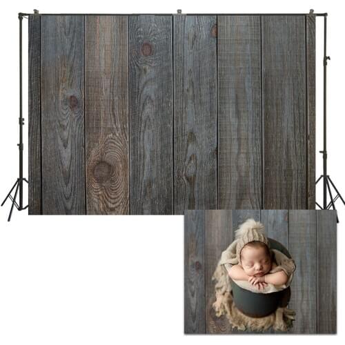 HUAYI Photo Background Newborns Baby Child Photography Backdrops Studio Vintage Wood Planks Floordrop Photoshoot Backdrop US246