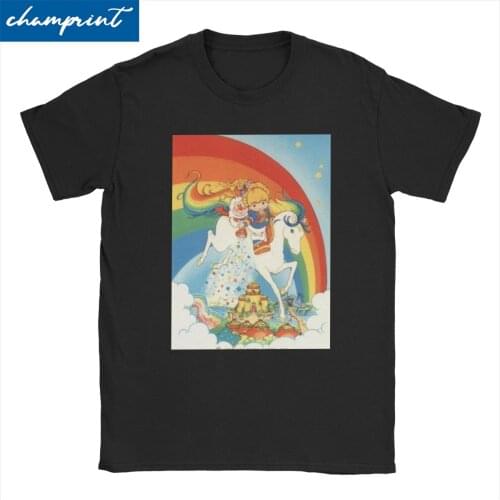 Men Women T-Shirt Rainbow Brite Stardust Novelty Cotton Tees Short Sleeve 80s Retro Cartoon T Shirts O Neck Clothing Gift Idea