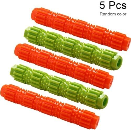 5pcs/set Pet Molar Toy Can Put Snacks Bite Resistance Puzzle Interactive Training Toy Random Color