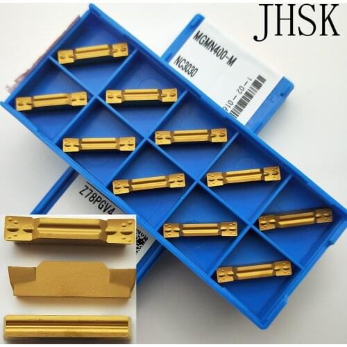 10pcs MGMN400-M NC3030 4mm grooving carbide inserts lathe cutter turning tools Parting and grooving tool Parting off blade