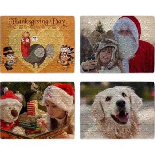 10 Pcs/set DIY Puzzle Handmade Jigsaw Puzzles A4 A5 Sublimation Blanks Puzzles Blank Custom Puzzle For Heat Transfer Craft