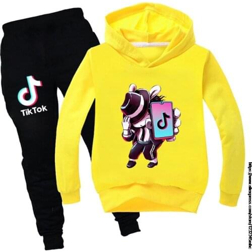 Tik Tok Clothing Set Kids Hoodies and Pants 2pcs Suit 2-15T Boys Tracksuit Teen Girls Casual Outfits birthday gift