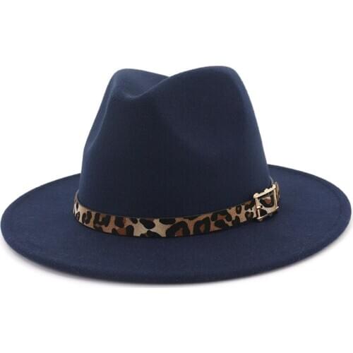 Men Fedora hats women Simple woolen hat jazz hats British style hat Fashion hat autumn winter big along Multicolor hat
