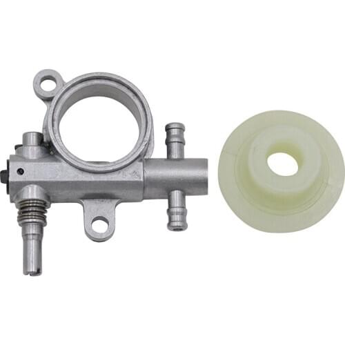 NEW-1Set 2500/3800 Chainsaw Spare Parts Chainsaw Oil Pump with Worm Drive Gear Fit for Chain Saw 25CC/38CC