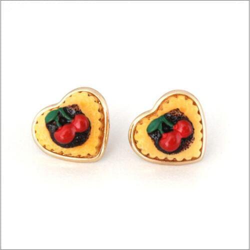 New Design Fashion Jewelry Lovely cherry cake shape lady earrings earrings For Women Free Shipping