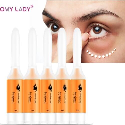 OMY LADY 5PCS EyeCream Instant Remove Eyebags Firming Eye Anti Puffiness Dark Circles Under Eye Anti Wrinkle Anti Age Eye Care