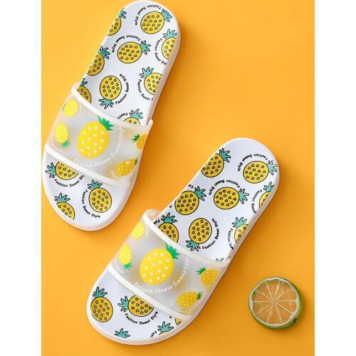 2020 New Summer Slides Women Slippers Cartoon Fruit Thick Bottom Beach Slides Casual Non-slip Bathroom Slide Sandals TX176