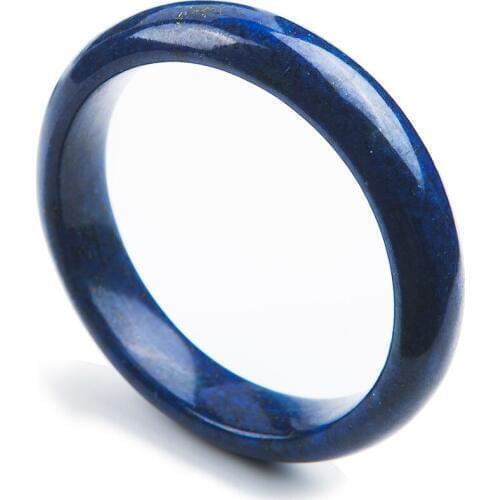Genuine Natural Deep Blue Lapis Lazuli Fashion Bangles Bracelet For Healing Women Inner Diameter 58mm AAAAA