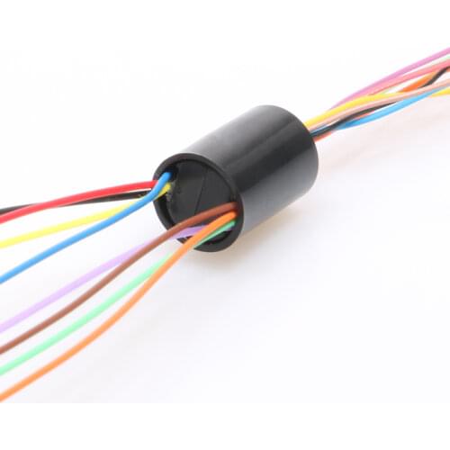 Supper Mini Slip Ring 8 Channel/Wires 8mm OD Micro Through Hole ring for RC Drone Brsuhless Motor Conductive