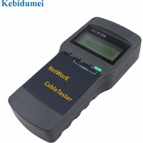 Kebidumei SC8108 LCD Wireless Network Tester With LCD Display RJ45 Meter&LAN Phone Cable Tester High quality Newest