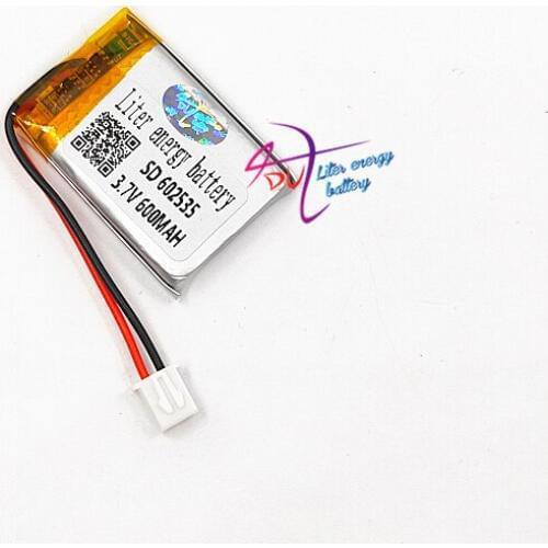 XHR-2P 2.54 600mAh 602535 3.7V lithium polymer battery Bluetooth wireless speaker learning machine