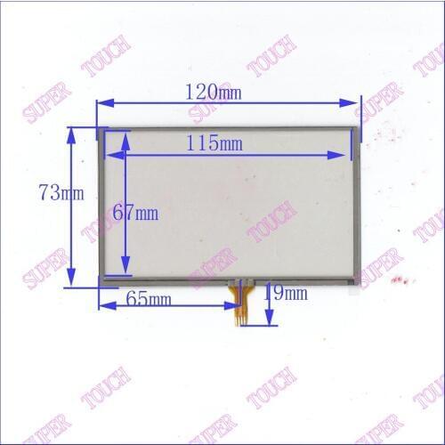 ZhiYuSun 5 Inch Touch Screen welding 120mm*73mm five inches for AT050TN33 120*73 GPS for garmin nuvi 50 50lm 2555lmt 25 p5