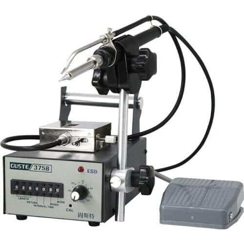 220V Small Solder Machine Pedal Type Mini Constant Temperature Soldering Stations Semi-Automatic Send Tin Electricity Burn Iron